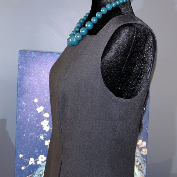 Vintage Caron Chicago Cutout Buttoned Back Midi Dress - Picture 4 of 12